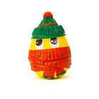 Jouet en caoutchouc naturel Oeuf de Noël grand - Echarpe et bonnet de Lanco Toys