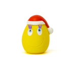 Jouet en caoutchouc naturel Oeuf de Noël petit - jaune de Lanco Toys