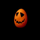 Jouet en caoutchouc naturel Oeuf - Halloween Citrouille (9 x 7 x 7 cm)