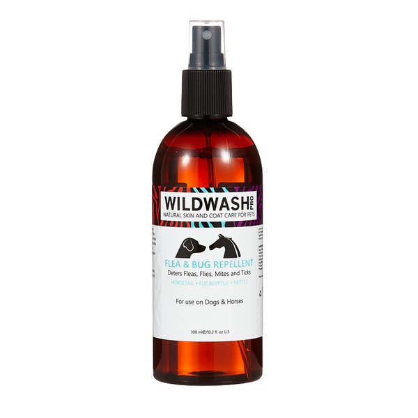 WildWash PRO Flea & Bug Repellent - Spray Répulsif Naturel contre Puces et Tiques