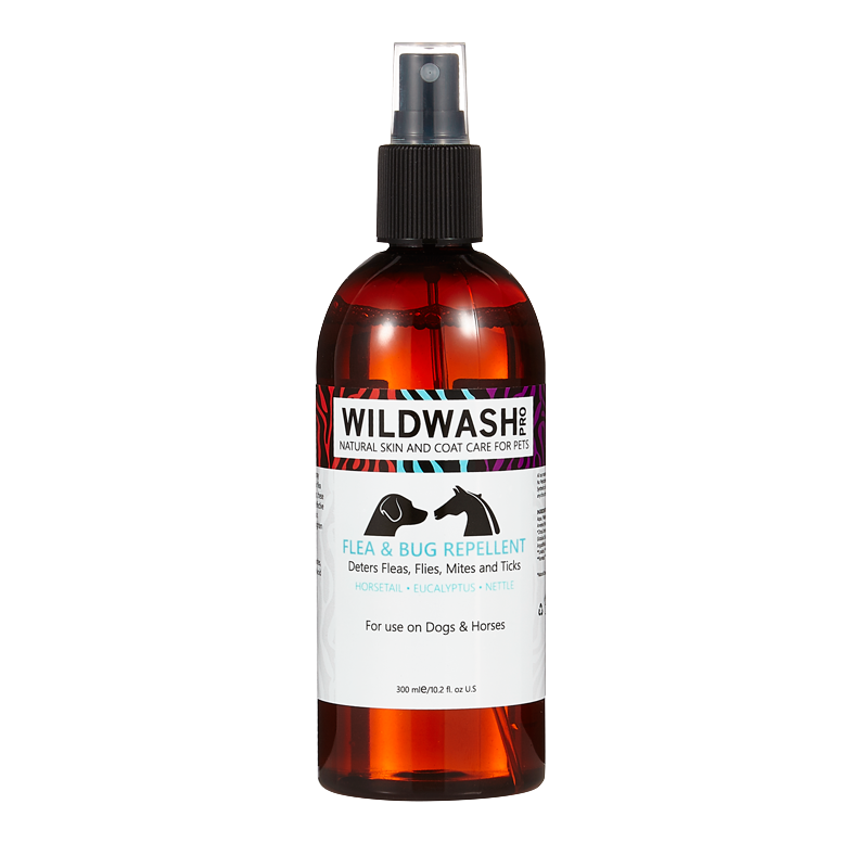 WildWash PRO Flea & Bug Repellent - Spray Répulsif Naturel contre Puces et Tiques