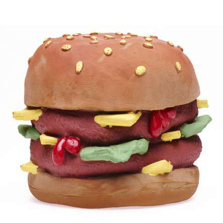 Jouet en caoutchouc naturel - Hamburger XL